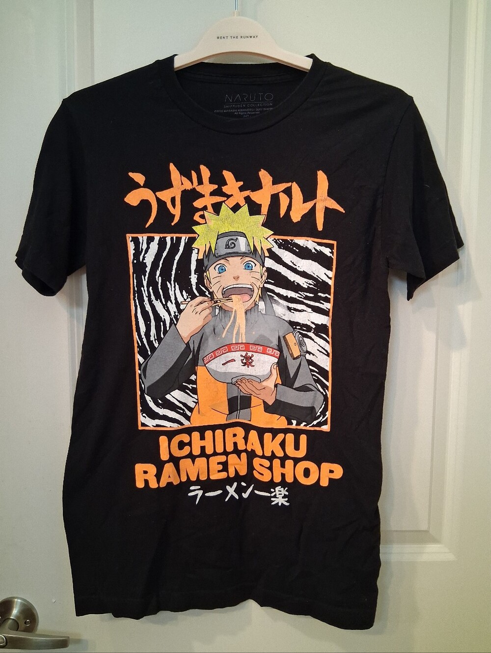 Naruto Ichiraku Ramen Shop Graphic Tee - Black/Orange